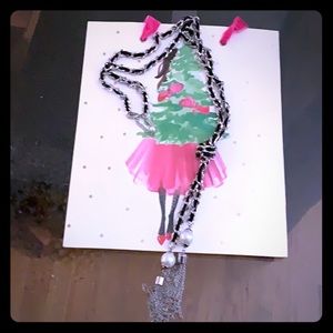 WHBM Long Necklace with Pearls